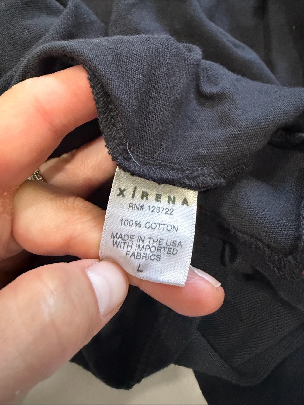 Xirena Black Maxi Dress Womens Large Ruched Side Slit Sleeveless Minimalist - Picture 9 of 9